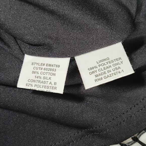 Eva Franco- Black/white pencil skirt- NWT- Size 4 - Picture 8 of 8